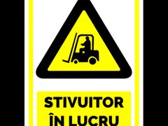 Indicator pentru stivuitor in lucru